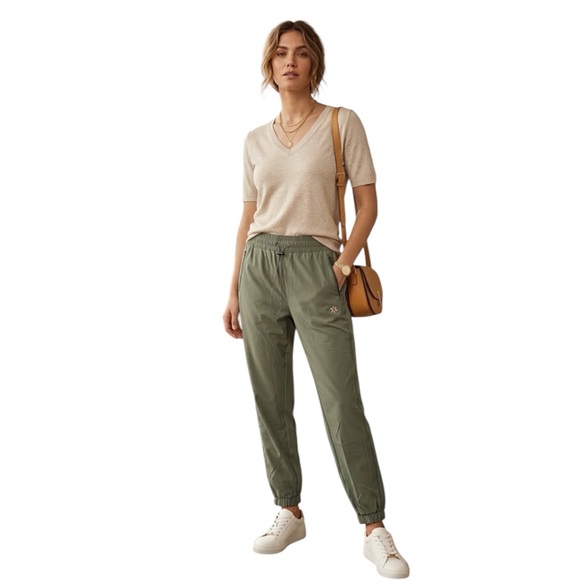 Nine West Pants - Nine West Olive Green Jogger Pants - Lightweight Active Trousers Medium